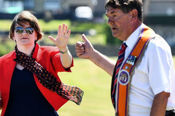 Reject bigotry, Foster asks Orange Order members on Scottish visit