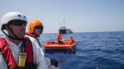 LÉ Niamh rescues 367 migrants after boat capsizes off Libya coast