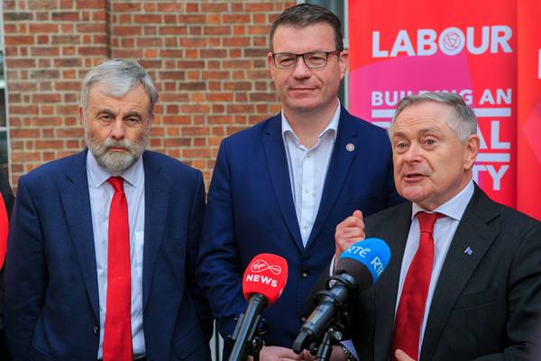 Labour attacks ‘dysfunctional’ Fine Gael coalition at party launch