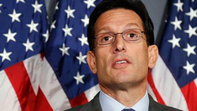 Senior US Republican Eric Cantor tastes defeat at hands of Tea Party challenger