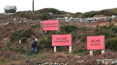 Three billboards outside Leitir Mealláin, Connemara