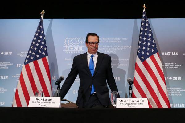 G7 finance chiefs criticise ‘destructive’ US tariffs