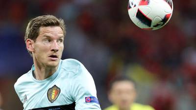 Belgium’s Jan Vertonghen facing eight weeks out with ankle injury
