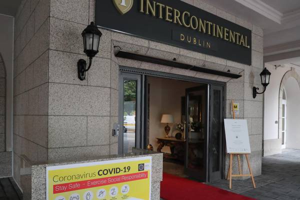 European room revenue down 72% at Intercontinental Hotel Group