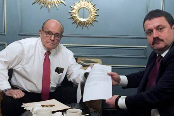 Giuliani in Ukraine on mission to torpedo Trump impeachment inquiry