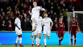Liverpool’s three-month unbeaten stretch sunk by Swansea