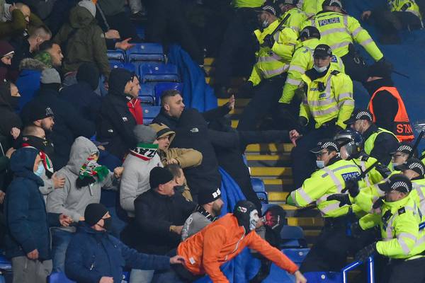 Leicester see of Legia Warsaw as trouble erupts in the stands