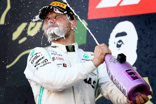 Valtteri Bottas storms to win in Japan as Mercedes take constructors’ title