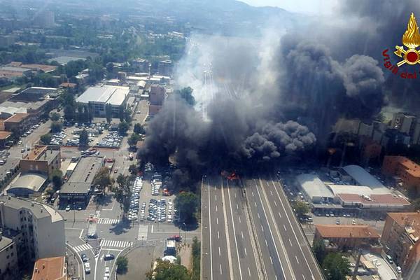 Two dead, 60 injured in explosion on Italian motorway