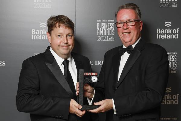 Pat McCann named distinguished leader in business at Irish Times awards