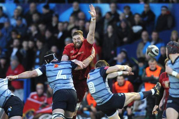 Munster fail to recover from Cardiff’s three-try blitzkrieg