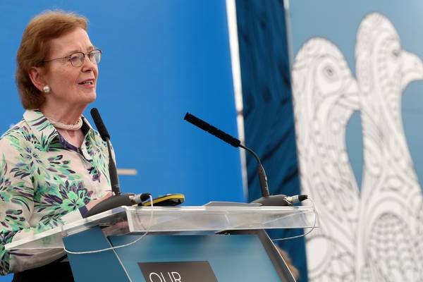 Mary Robinson ‘saddened’ by Taoiseach’s remarks on Irish climate change