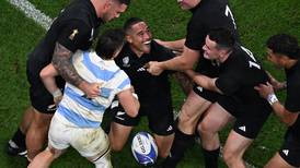 New Zealand pummel Pumas as Rugby World Cup semi-final turns into a no-contest