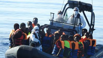 Irish naval vessel rescues 433 migrants from Mediterranean sea