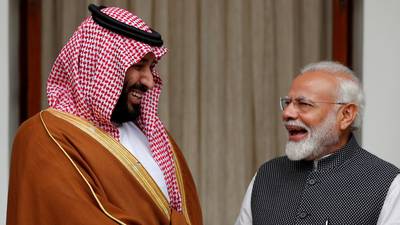 India rolls out red carpet for Saudi crown prince