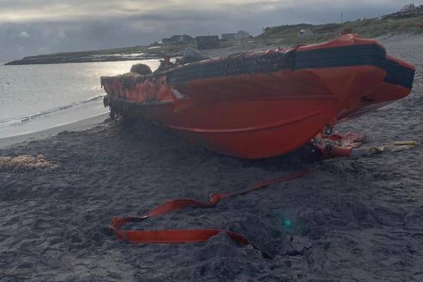 Mystery surrounds US naval boat washed up on Aran Island