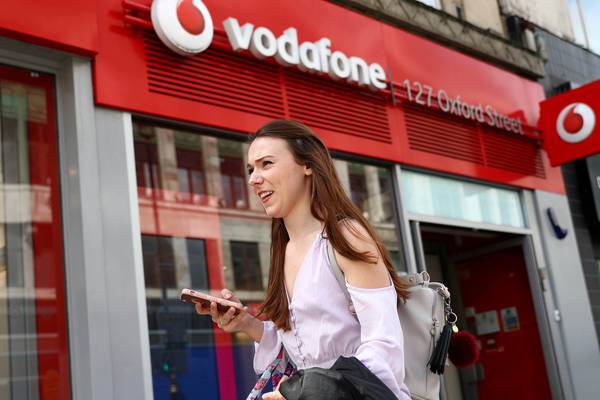 Vodafone Ireland service revenue rises in second quarter