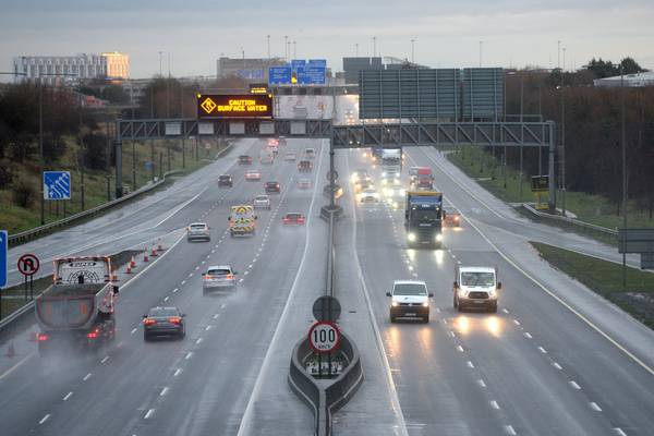 Rate of increase in vehicle numbers on M50 falls behind Dublin population growth – report