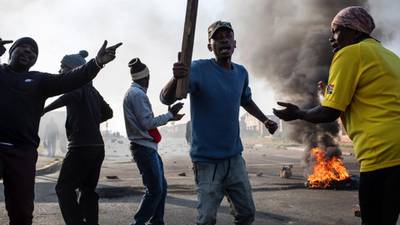 Rise in violent protests ahead of South African general election