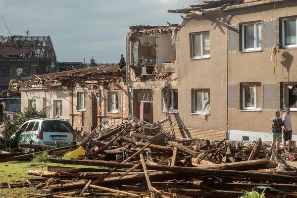 Freak tornado in Czech Republic devastates towns and leaves five dead