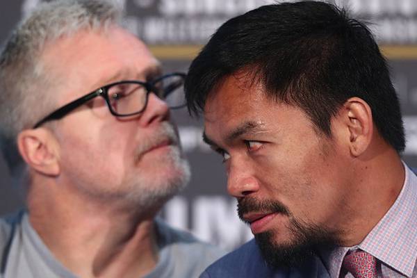 Hey, that’s no way to say goodbye, says Manny Pacquiao’s trainer