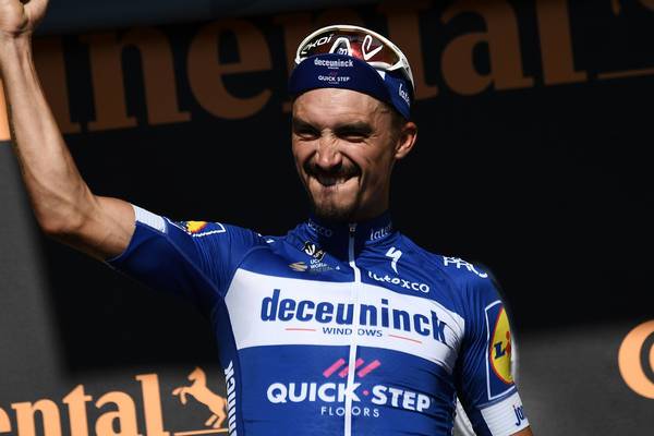 Alaphilippe storms to shock time trial success to bolster his Tour claims