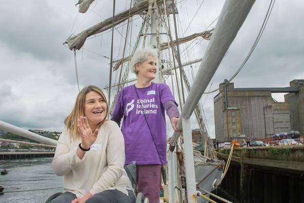 Tall ship sets sail for UK in aid of spinal cord injury charity