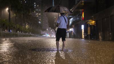 Hong Kong: Two deaths reported as city hit by heaviest rain since records began