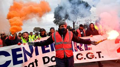 Major disruption in France as public workers strike