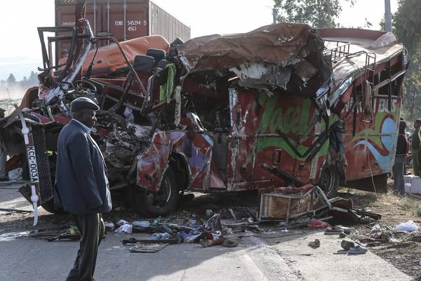 Kenya crash kills at least 36 people