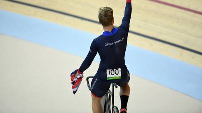 British cyclists peak for Olympics once more with gold in men’s team sprint