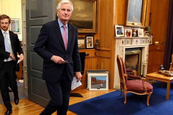 Over to you, Michel Barnier tells Ireland