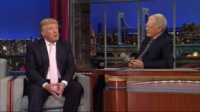 How Donald Trump used David Letterman to roadtest his most extreme views