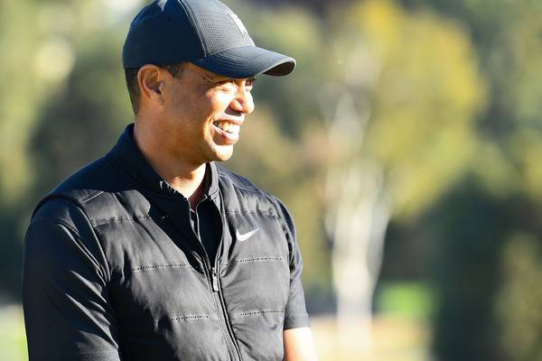 Tiger Woods posts first video of him hitting golf balls since crash