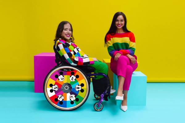 Disney x Izzy: Irish sisters team up with film studio to design wheelchair wheel covers