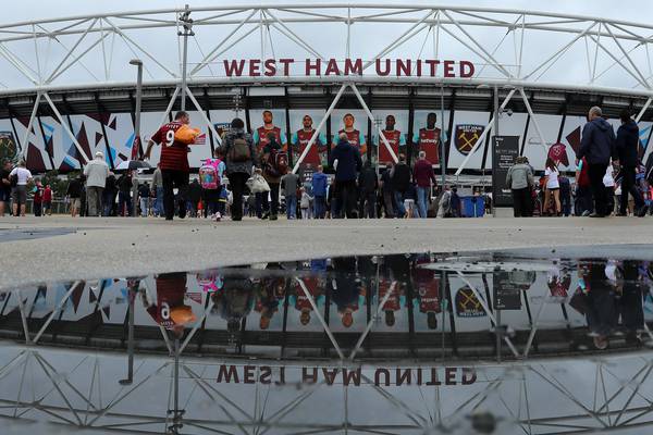 West Ham clearly losing track at the London Stadium