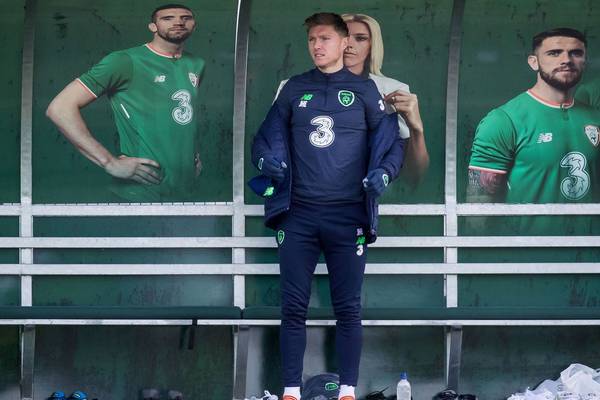 Jeff Hendrick trains ahead of Ireland’s clash with Denmark