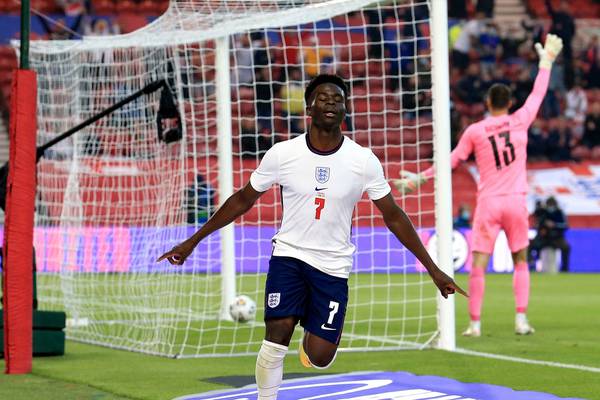 Saka stars to give England warm-up win over Austria