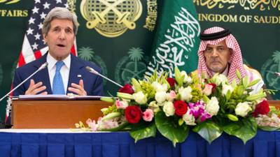 John Kerry seeks to reassure Iran’s  rivals on nuclear talks