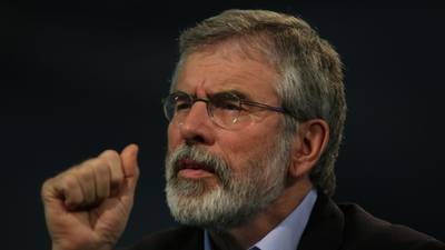 Gerry Adams: Irish need government not led by FG or FF