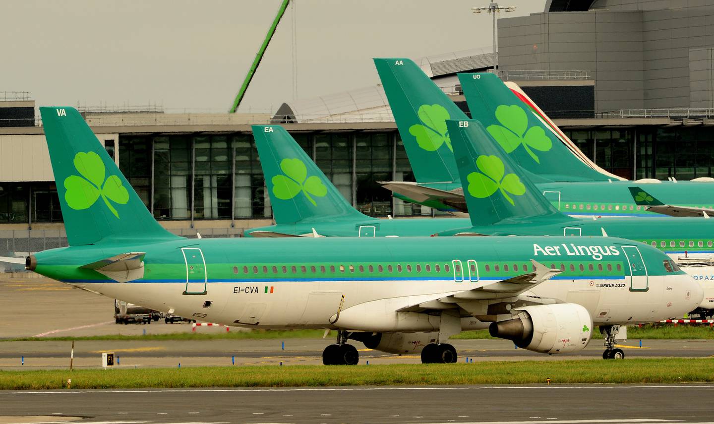 07/09/2015 Aer  Lingus
 Aer Lingus aircraft at Dublin Airport
.Photograph: Cyril Byrne / THE IRISH TIMES 
Stock Photographs Up to date Aer Lingus Logo

FILE - AER LINGUS PLANES AT DUBLIN AIRPORT..