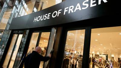 Irish shoppers stayed loyal to House of Fraser during administration