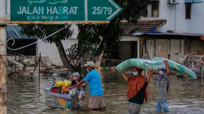 More than 60,000 displaced in Malaysia floods