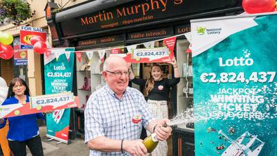 Mayo a winner as €2.8m jackpot sold in lucky store