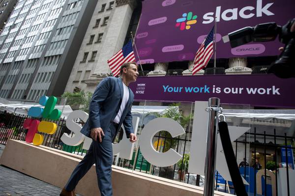 Slack valued at more than $20bn in stock market debut