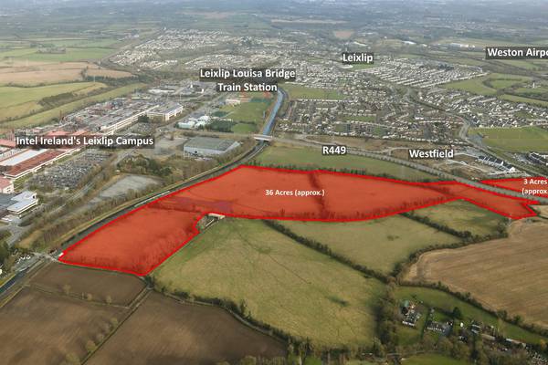 Adjoining sites in Leixlip for zoned for separate uses