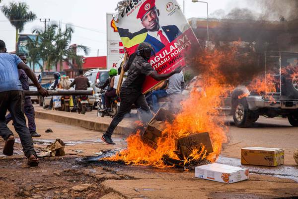 Protests over arrest of Ugandan opposition leader leave 16 dead