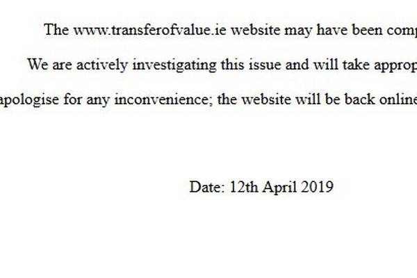 Website detailing funding to doctors back online after investigation