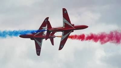 Bray Air Display line-up off to a flier with Red Arrows booking