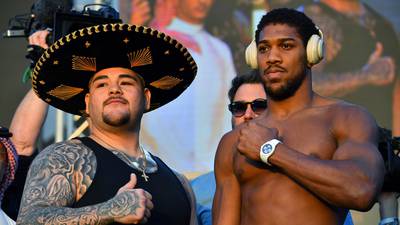 Slimmed-down Anthony Joshua unfazed by Andy Ruiz’s burgeoning weight